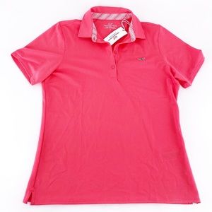 Vineyard Vines Performance Polyester Coral Golf Polo New With Tags